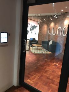 Luno reception area