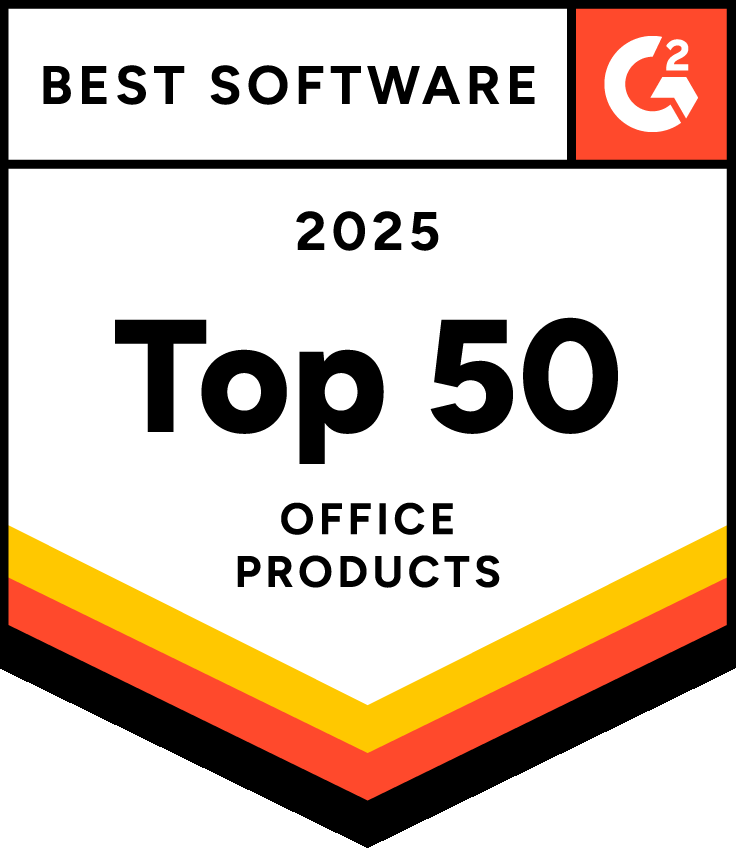 The Receptionist selected as G2's 2025 Top 50 Office Products category